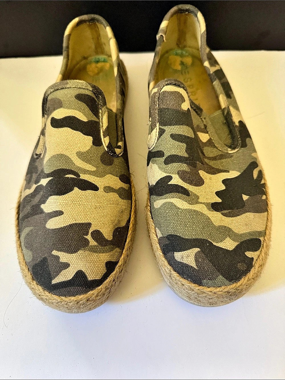 Esprit Erika Camouflage Slip-On Espadrille Camo Espadrille Slip-On Shoes size 8